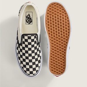 Classic Slip-On Checkerboard Shoe Size 8.5